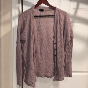 UO cardigan button up longsleeve lavender